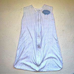 Halo Cotton Wearable Blanket (Sleepsack), Size Small (Birth-6mo), Blue Chevron